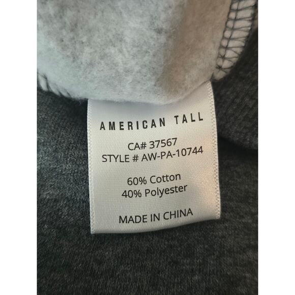 American Tall A.T. Basics Heathered Gray Athletic Athleisure Sweatpants Men's LT - Picture 5 of 5